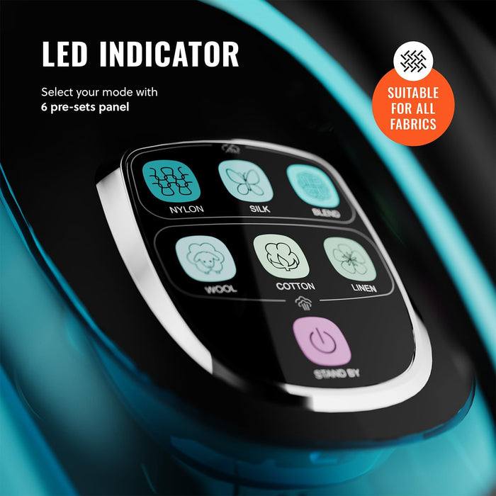 PurSteam SteamTech Elite 1750W Steam Iron, Digital Temp Control & LED Display