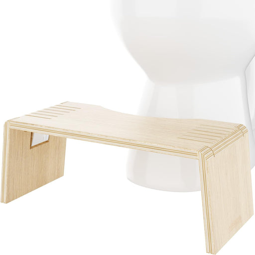 Squatty Potty Oslo Oak Folding Toilet Stool – Compact, Stylish, and Space-Saving Design for Better Bathroom Posture, Durable Oak, No Assembly Required