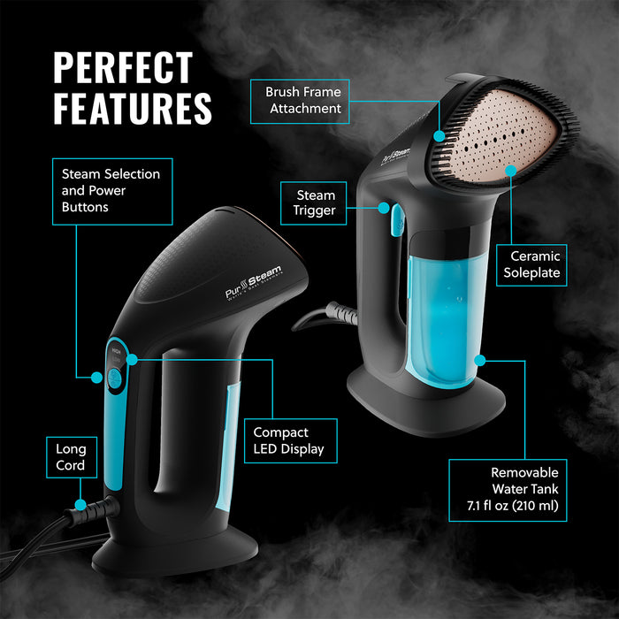 PurSteam SteamPulse Pro Handheld Steamer for Clothes